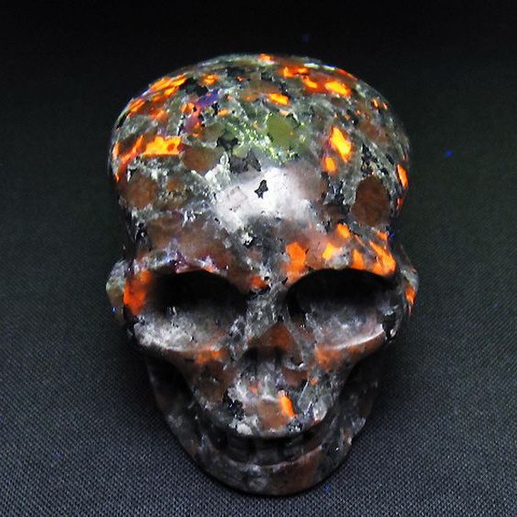 ユーパーライト ドクロ 置物[T292-3334]