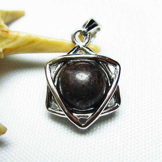 コンドライト「サハラNWA869隕石」 ペンダント [t298-384]