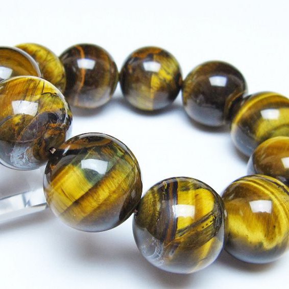 タイガーアイ※黄虎目石 ブレスレット 20mm [t30-14311]