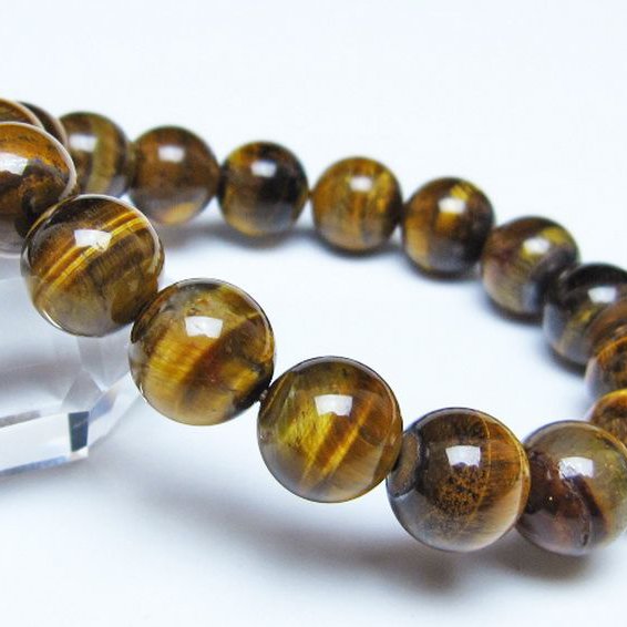 タイガーアイ※黄虎目石 ブレスレット 12mm [t30-14360]