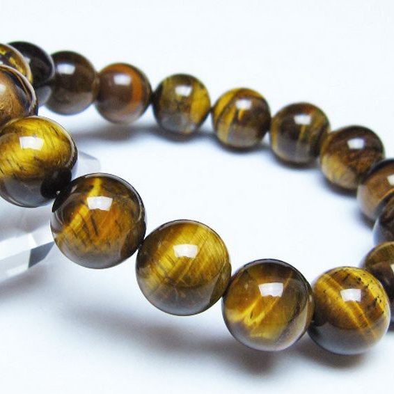 タイガーアイ※黄虎目石 ブレスレット 13mm [t30-14413]