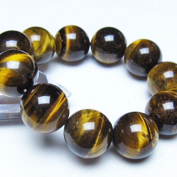タイガーアイ※黄虎目石 ブレスレット 20mm [t30-14771]
