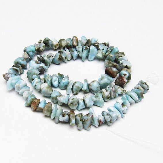 ラリマー 一連 ビーズ 0mm [t301-761]