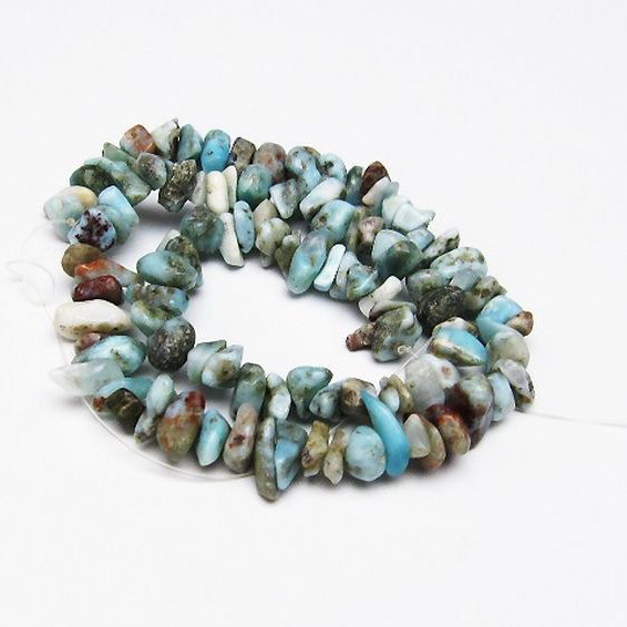 ラリマー 一連 ビーズ 0mm [t301-772]