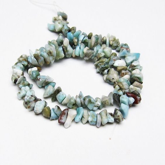 ラリマー 一連 ビーズ 0mm [t301-803]