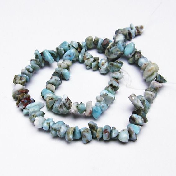 ラリマー 一連 ビーズ 0mm [t301-949]