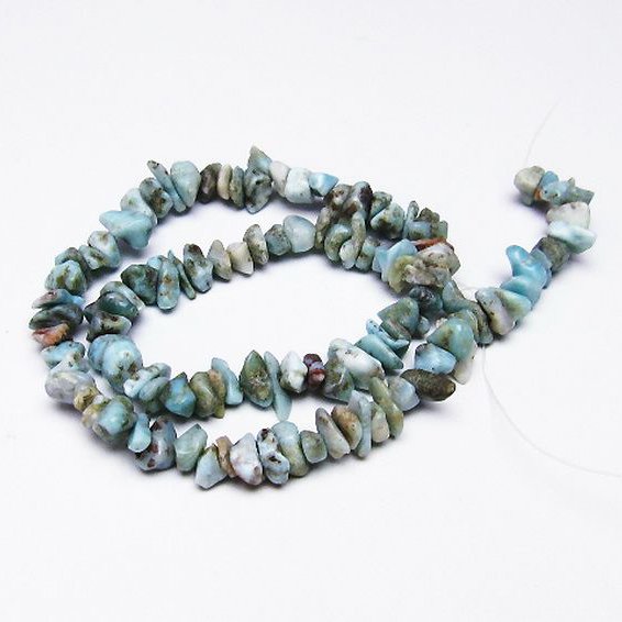 ラリマー 一連 ビーズ 0mm [t301-967]