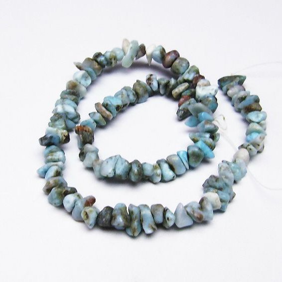 ラリマー 一連 ビーズ 0mm [t301-984]