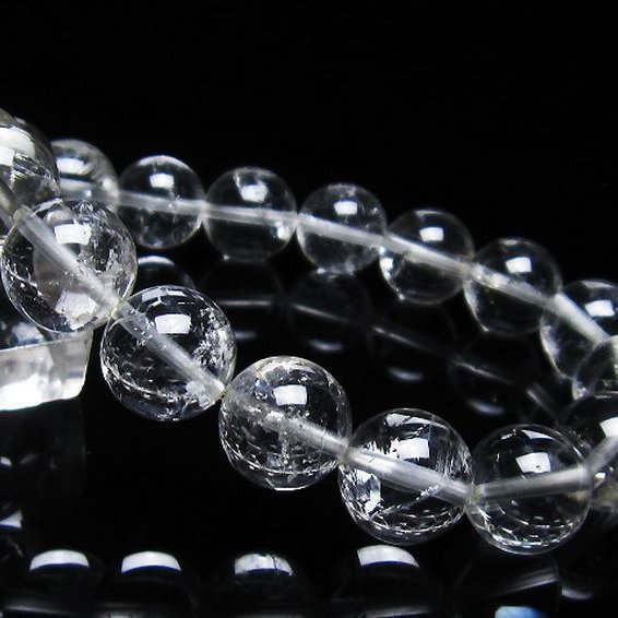 アイリスクォーツ 虹入り レインボー水晶 ブレスレット 12mm [T303-1372]