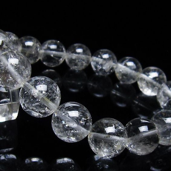 アイリスクォーツ 虹入り レインボー水晶 ブレスレット 12mm [T303-1392]