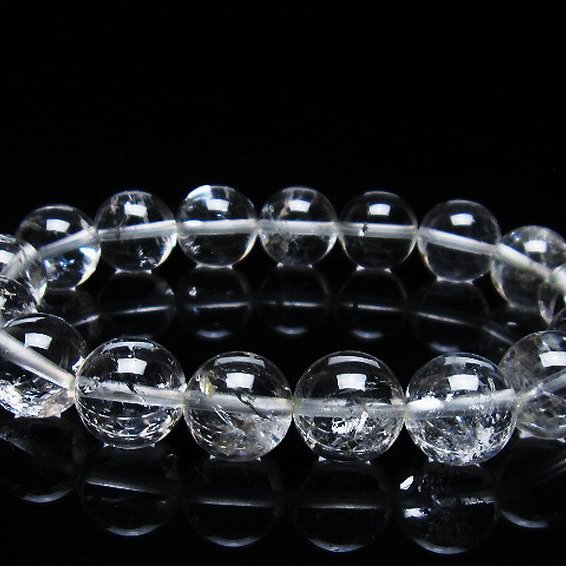 アイリスクォーツ 虹入り レインボー水晶 ブレスレット 12mm [T303-1546]