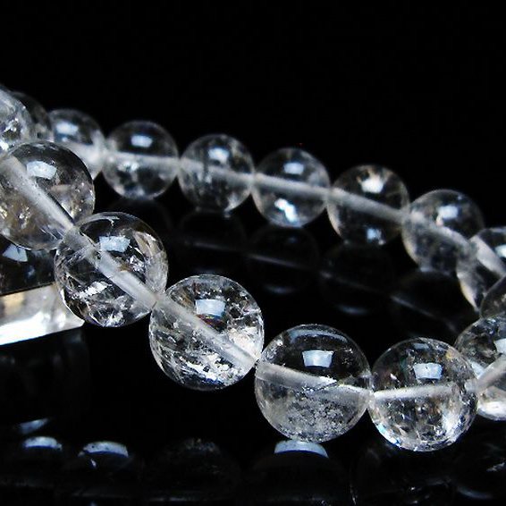 アイリスクォーツ 虹入り レインボー水晶 ブレスレット 12mm [T303-1699]