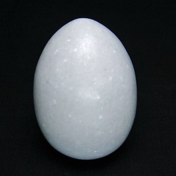 漢白玉たまご 置物 [t306-2760]