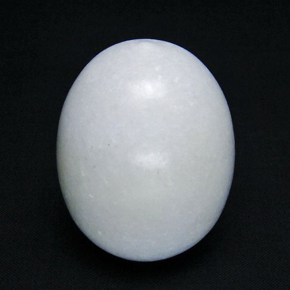 漢白玉たまご 置物 [t306-2768]