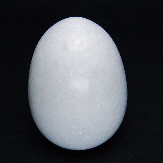 漢白玉たまご 置物[T306-2792]