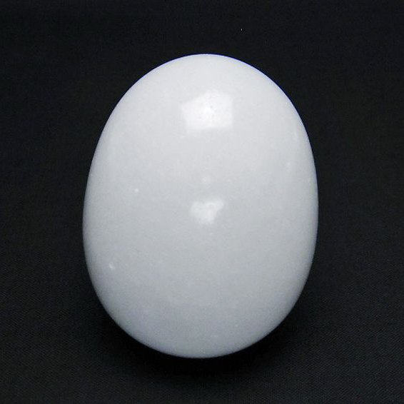 漢白玉たまご 置物 [t306-2804]