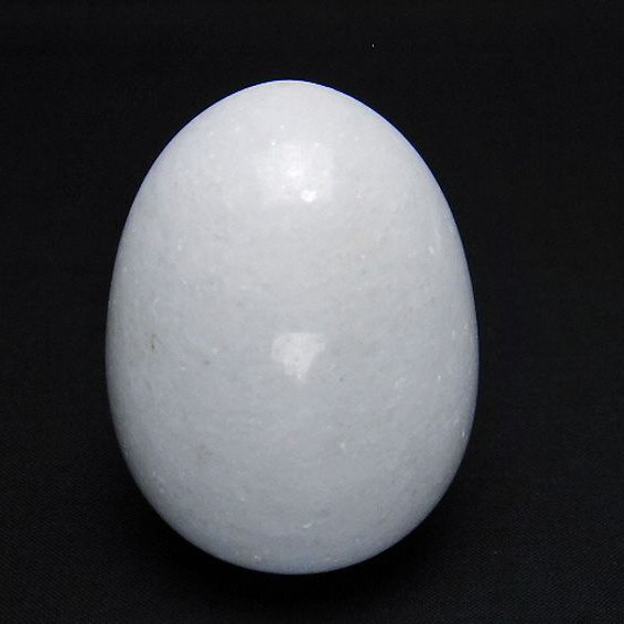 漢白玉たまご 置物 [t306-2821]