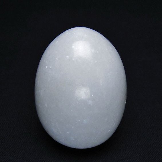 漢白玉たまご 置物 [t306-2945]