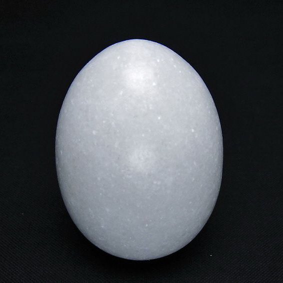 漢白玉たまご 置物 [t306-2947]