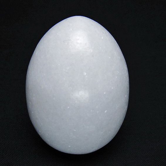 漢白玉たまご 置物 [t306-2952]