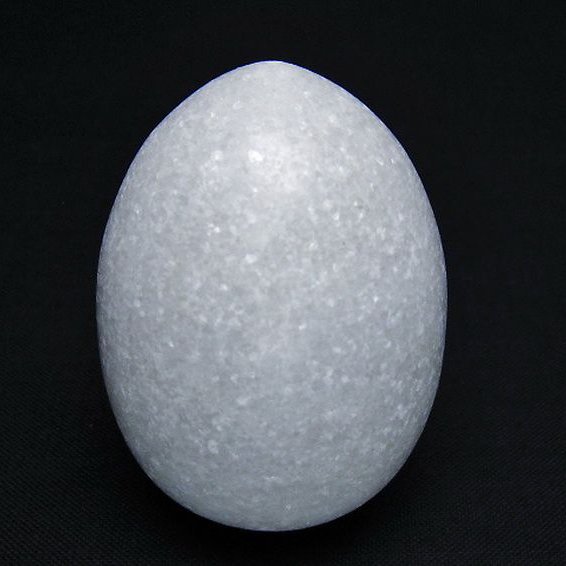 漢白玉たまご 置物 [t306-2956]