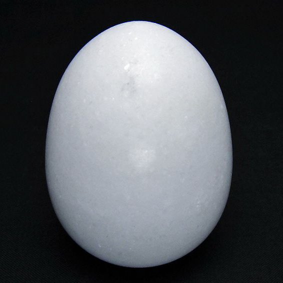 漢白玉たまご 置物 [t306-2975]