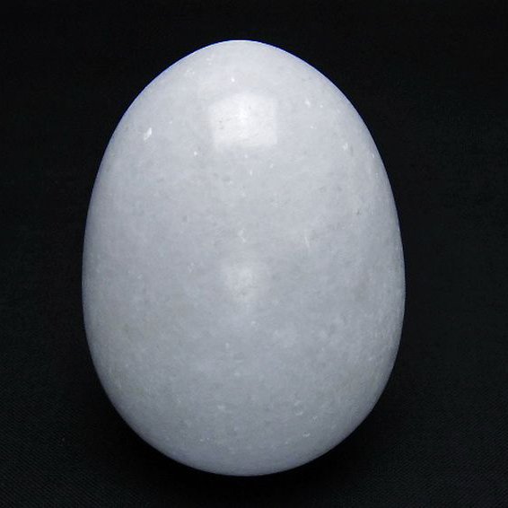 漢白玉たまご 置物 [t306-2982]