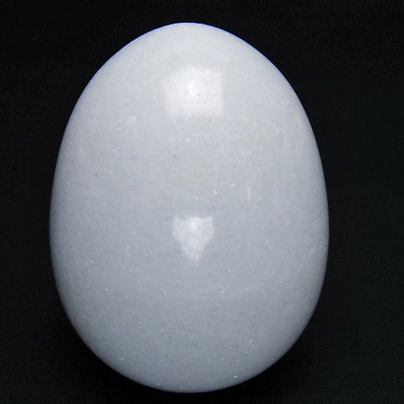漢白玉たまご 置物 [t306-2984]