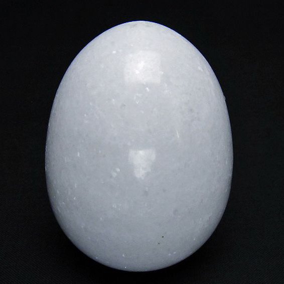 漢白玉たまご 置物 [t306-2990]
