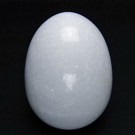 漢白玉たまご 置物 [t306-2993]