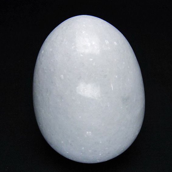漢白玉たまご 置物 [t306-2997]