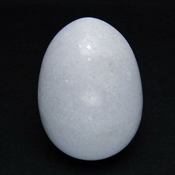 漢白玉たまご 置物 [t306-3003]