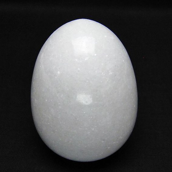 漢白玉たまご 置物 [t306-3195]