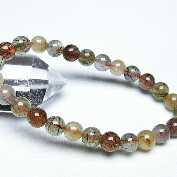 ルチル水晶 ブレスレット 7mm [t308-2061]