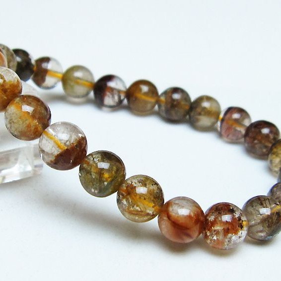 ルチル水晶 ブレスレット 8mm [t308-2565]
