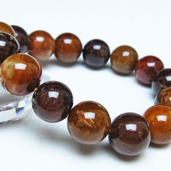 ルチル水晶 ブレスレット 14mm [t308-2595]