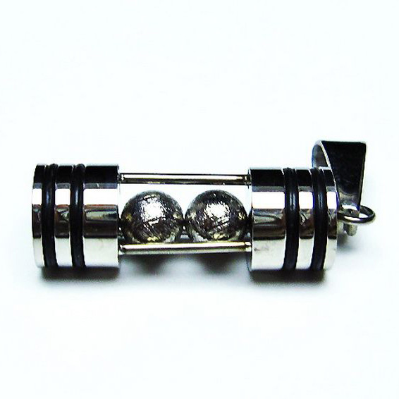 ギベオン メテオライト隕石 砂時計 モチーフ  ペンダント [T309-2378]