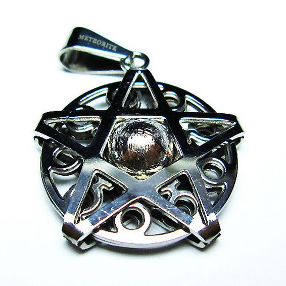 シルバーギベオン メテオライト  ペンダント [T309-2428]