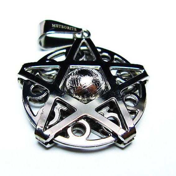 シルバーギベオン メテオライト  ペンダント [T309-2436]