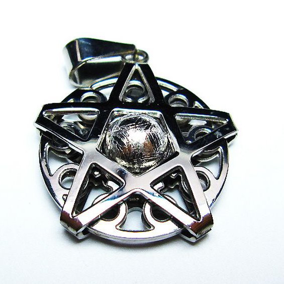 シルバーギベオン メテオライト ペンダント [T309-2438]