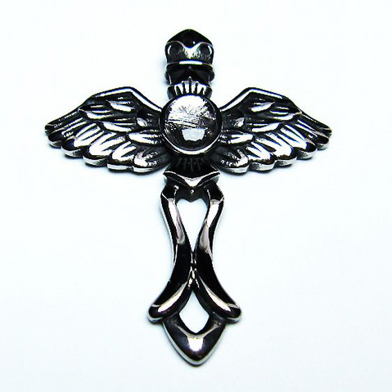 シルバーギベオン メテオライト 天使  ペンダント [T309-2457]