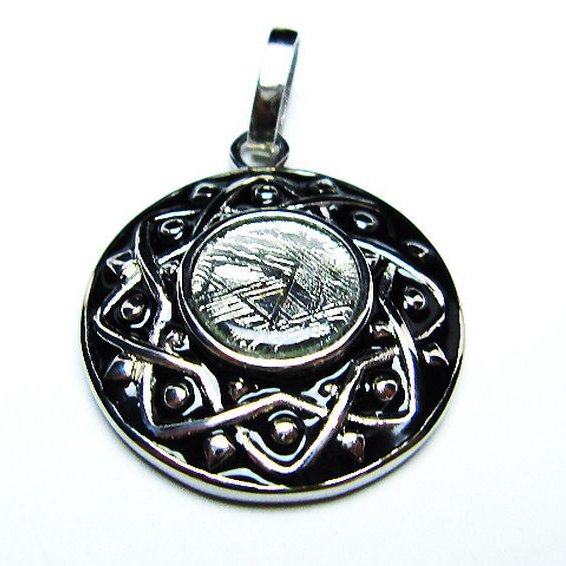 シルバーギベオン メテオライト ペンダント [T309-2581]