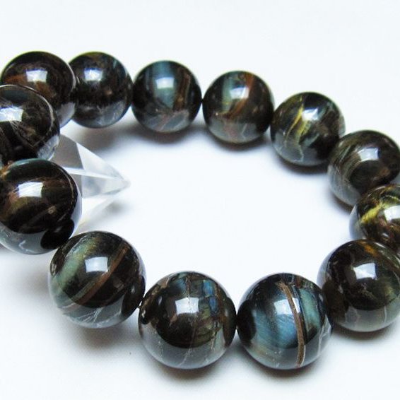 ミックスタイガーアイ ブレスレット 18mm [t31-6127]