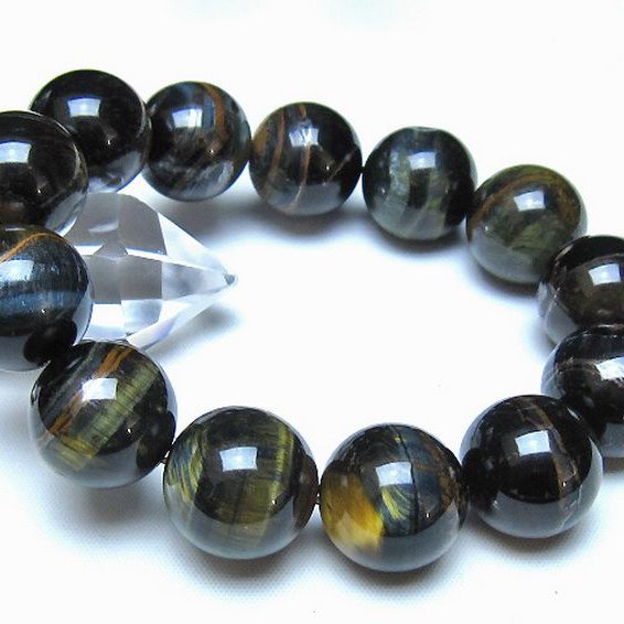 ミックスタイガーアイ ブレスレット 18mm [t31-6335]