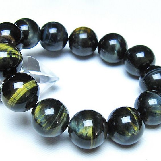 ミックスタイガーアイ ブレスレット 18mm [t31-6449]