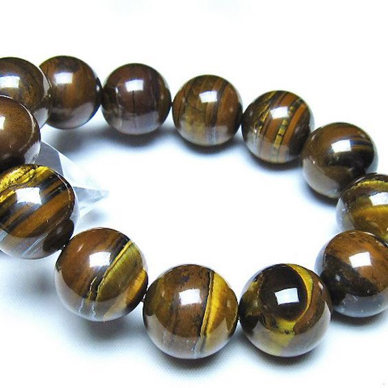 アイアンタイガーアイ ブレスレット 18mm [t31-6565]