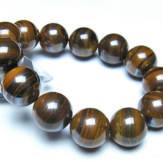 アイアンタイガーアイ ブレスレット 19mm [t31-6570]