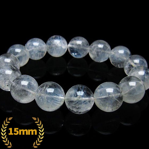 ★浄化効果★エンジェルラダークォーツ ブレスレット 15mm [T312-2582]