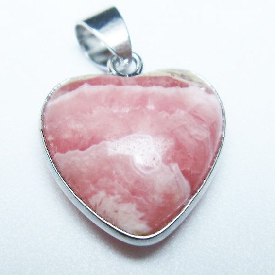 インカローズ ロードクロサイトハート ペンダント [T313-5856]