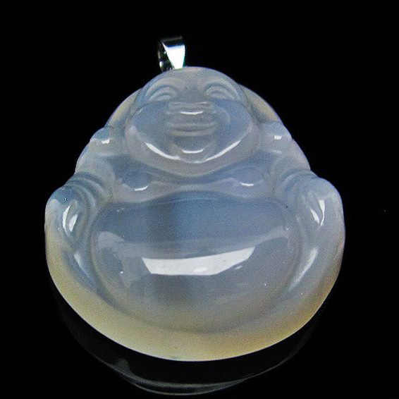 アゲート 布袋様  ペンダント [T314-3448]